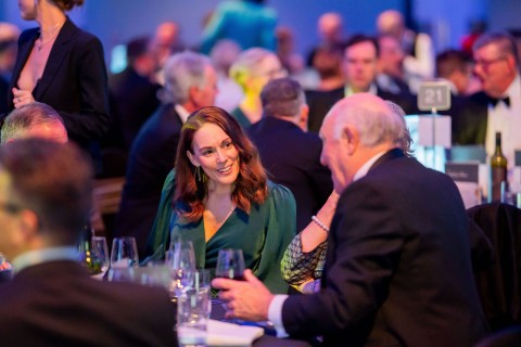 attendees at the induction dinner